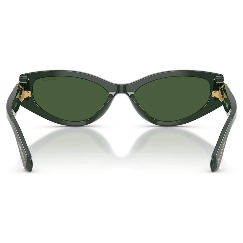 Sunglasses, Cat-eye shape, SK6045, Green by SWAROVSKI