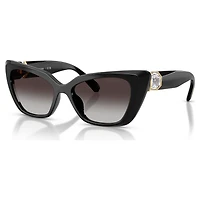 Sunglasses, Cat-eye shape, SK6047, Black by SWAROVSKI