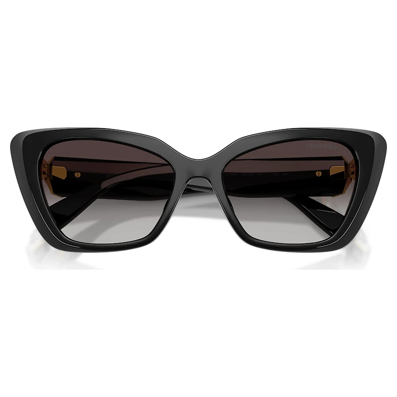 Sunglasses, Cat-Eye shape, SK6047, Black by SWAROVSKI