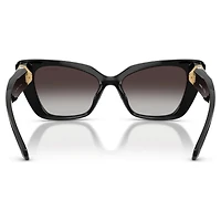 Sunglasses, Cat-Eye shape, SK6047, Black by SWAROVSKI