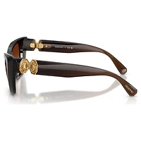 Sunglasses, Cat-Eye shape, SK6047, Dark brown by SWAROVSKI