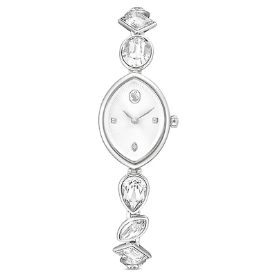 Gema watch, Crystal bracelet, Silver Tone, Stainless steel