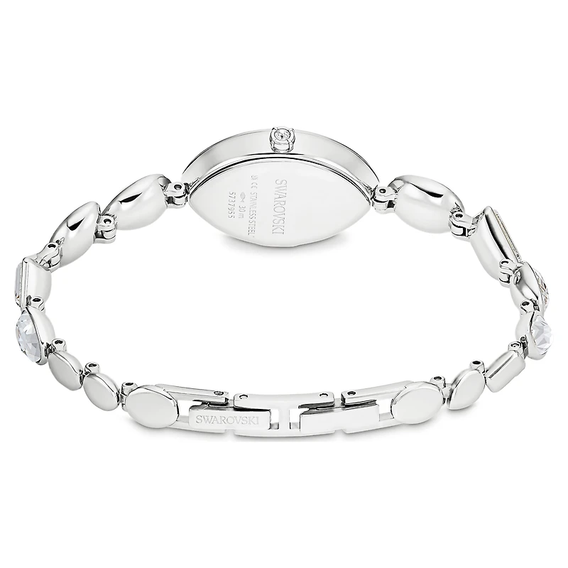 Gema watch, Crystal bracelet, Silver tone, Stainless steel by SWAROVSKI