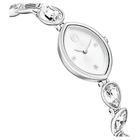 Gema watch, Crystal bracelet, Silver Tone, Stainless steel by SWAROVSKI