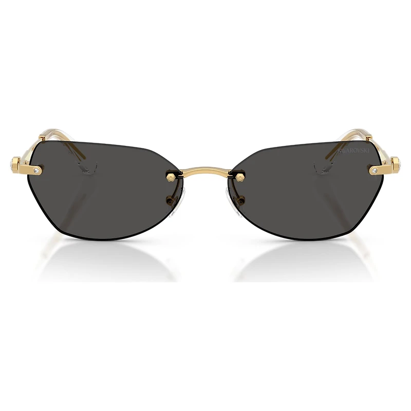 Sunglasses, Pillow shape, SK7038, Gold tone by SWAROVSKI