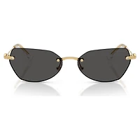 Sunglasses, Pillow shape, SK7038, Gold tone by SWAROVSKI