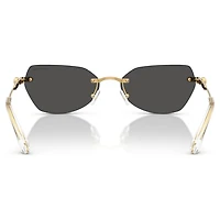 Sunglasses, Pillow shape, SK7038, Gold tone by SWAROVSKI