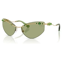 Sunglasses, Cat-eye shape, SK7039, Gold tone by SWAROVSKI