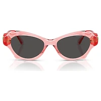 Sunglasses, Pillow shape, SK6050, Pink by SWAROVSKI