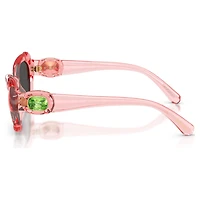 Sunglasses, Pillow shape, SK6050, Pink by SWAROVSKI