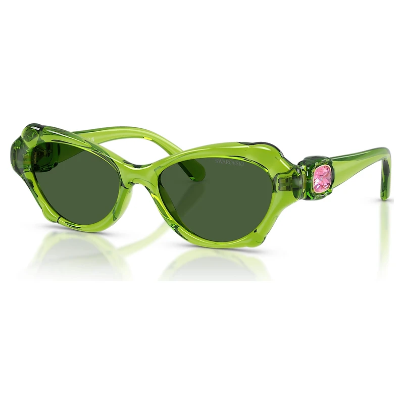 Sunglasses, Pillow shape, SK6050, Green by SWAROVSKI