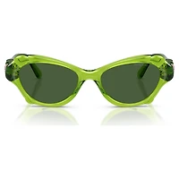 Sunglasses, Pillow shape, SK6050, Green by SWAROVSKI