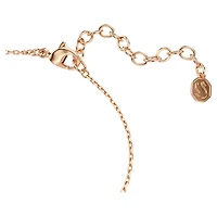 Swan bracelet, Mixed cuts, Swan, White, Rose gold-tone plated by SWAROVSKI