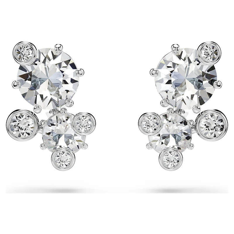 Constella set, Mixed cuts, White, Rhodium plated by SWAROVSKI