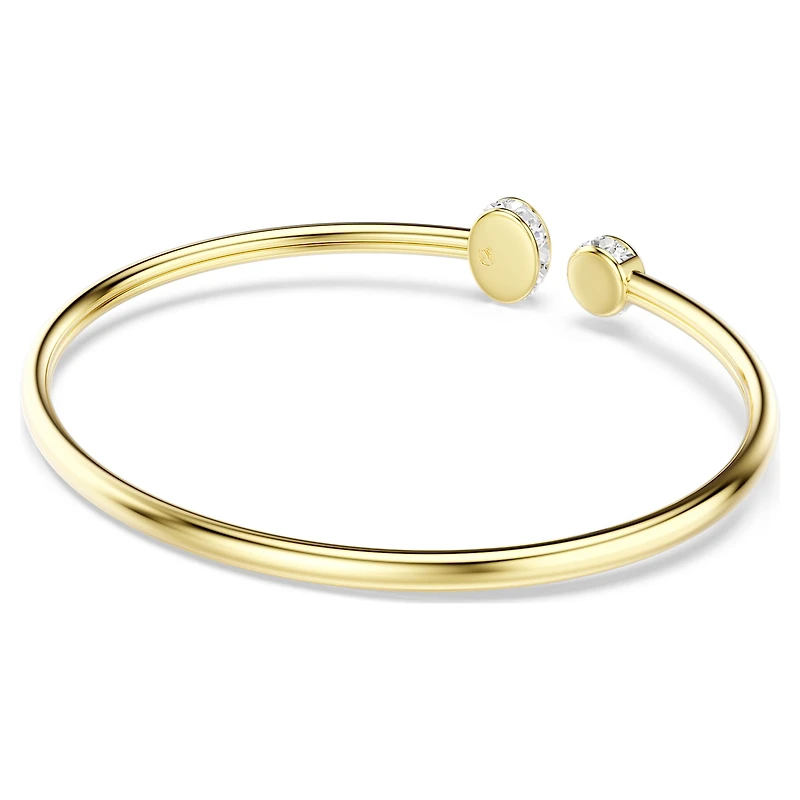 Chroma bangle, Mixed cuts, Multicoloured, 18K gold finish