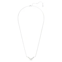 Swarovski Classica necklace, Round cut, White, Sterling silver