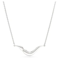 Swarovski Classica necklace, Round cut, White, Sterling silver