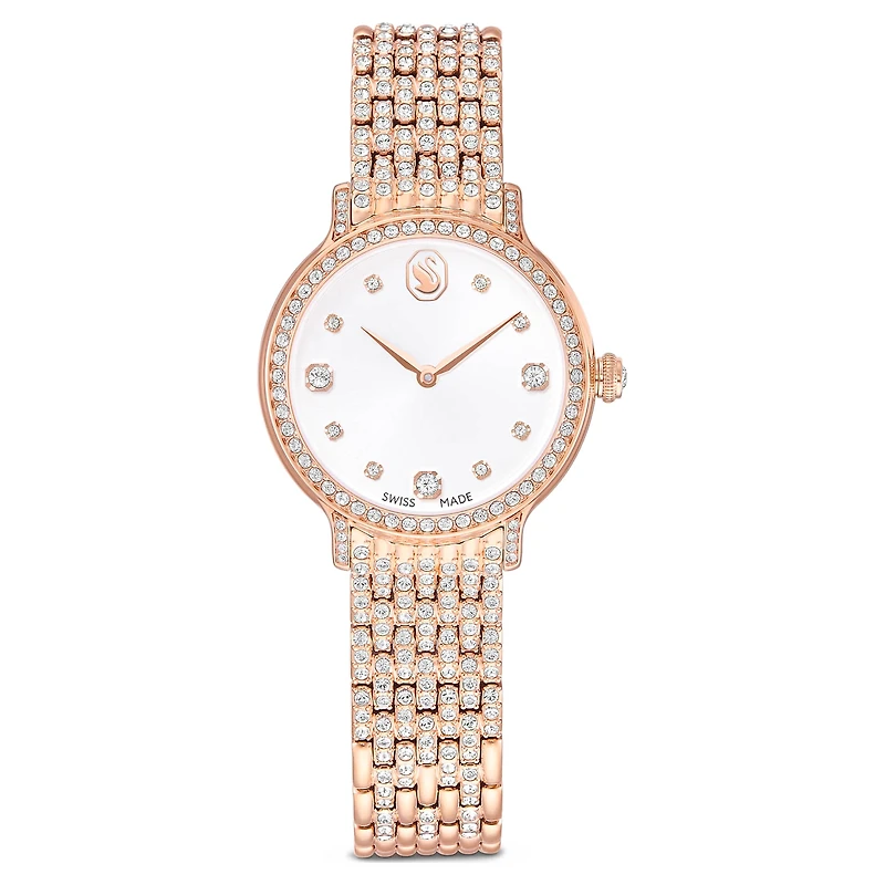 Imber watch, Swiss Made, Metal bracelet, Rose gold tone, Rose gold-tone finish
