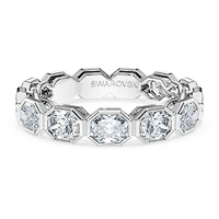 Octagon band ring, Lab-grown diamonds 2.4 ct tw, Octagon shape, 14K white gold by SWAROVSKI