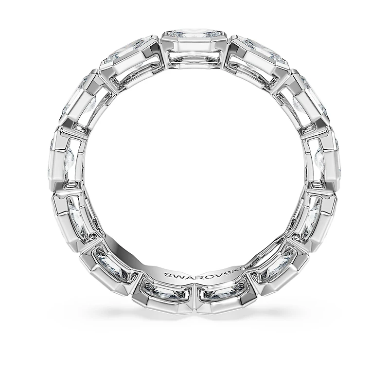 Octagon band ring, Lab-grown diamonds 2.4 ct tw, Octagon shape, 14K white gold by SWAROVSKI
