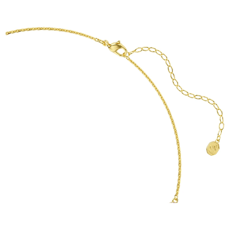Gema necklace, Mixed cuts, Multicoloured, 18K gold finish