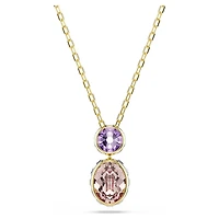Chroma pendant, Mixed cuts, Multicoloured, 18K gold finish
