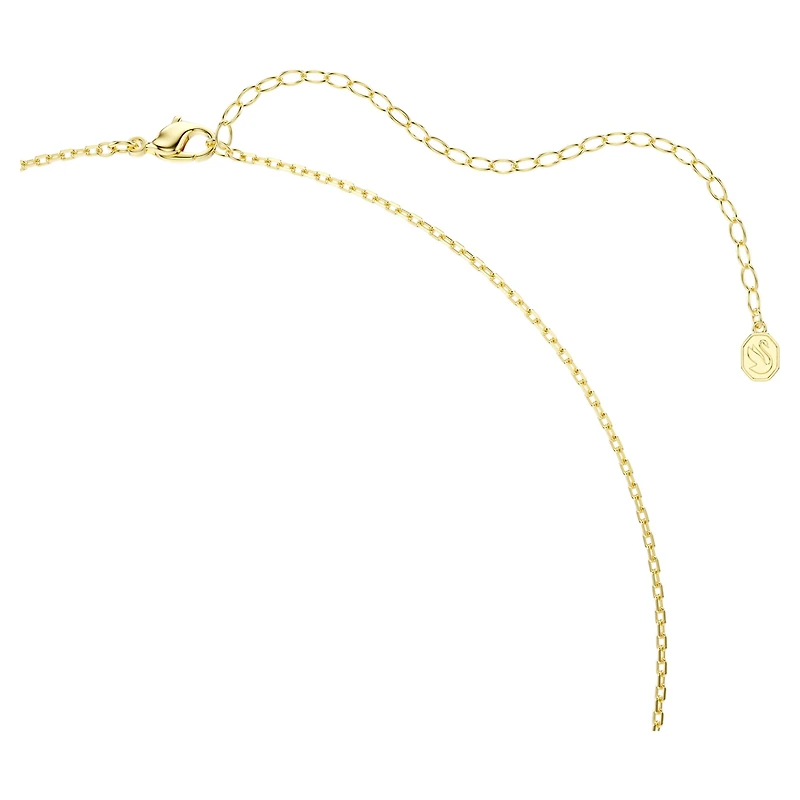 Gema pendant, Mixed cuts, Multicoloured, 18K gold finish