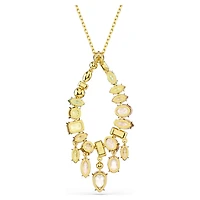 Gema pendant, Mixed cuts, Multicoloured, 18K gold finish
