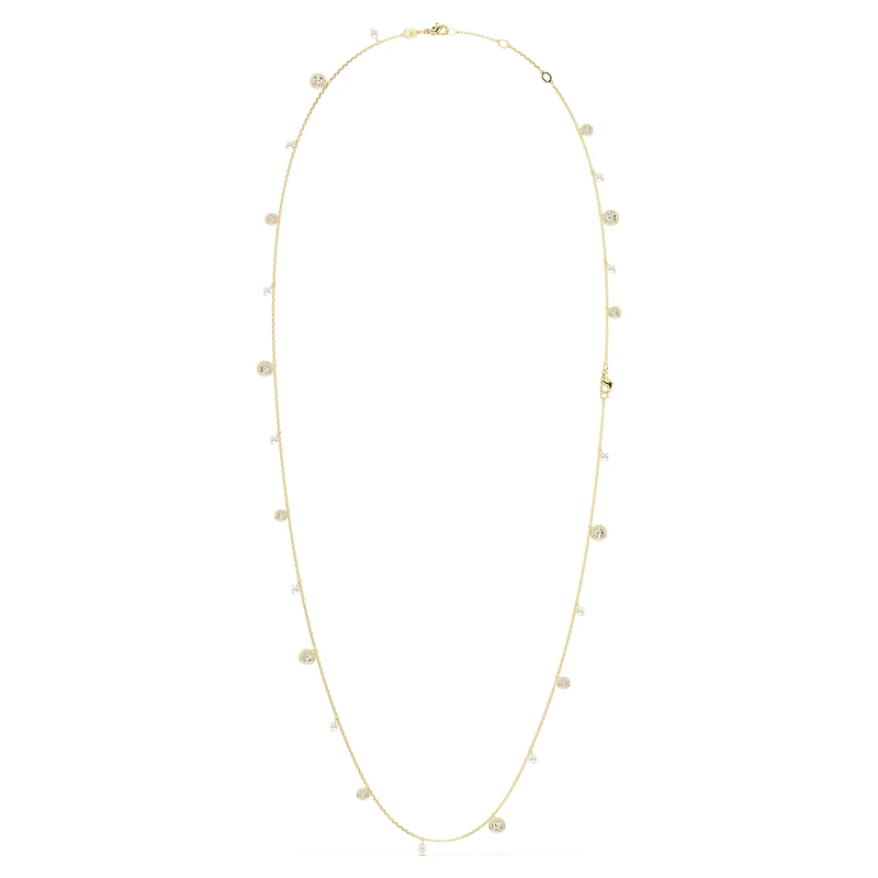 Una Angelic strandage, Crystal pearl, Round cut, White, Gold-tone plated by SWAROVSKI