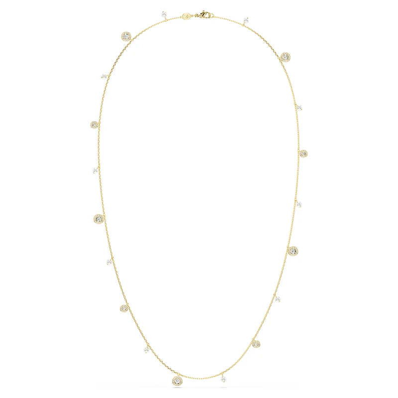 Una Angelic strandage, Crystal pearl, Round cut, White, Gold-tone plated by SWAROVSKI