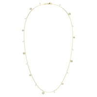 Una Angelic strandage, Crystal pearl, Round cut, White, Gold-tone plated by SWAROVSKI