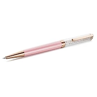Crystalline ballpoint pen, Pink lacquered, Rose gold-tone finish by SWAROVSKI
