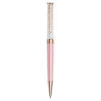 Crystalline ballpoint pen, Pink lacquered, Rose gold-tone finish by SWAROVSKI