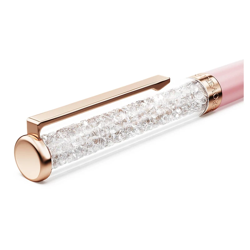 Crystalline ballpoint pen, Pink lacquered, Rose gold-tone finish by SWAROVSKI