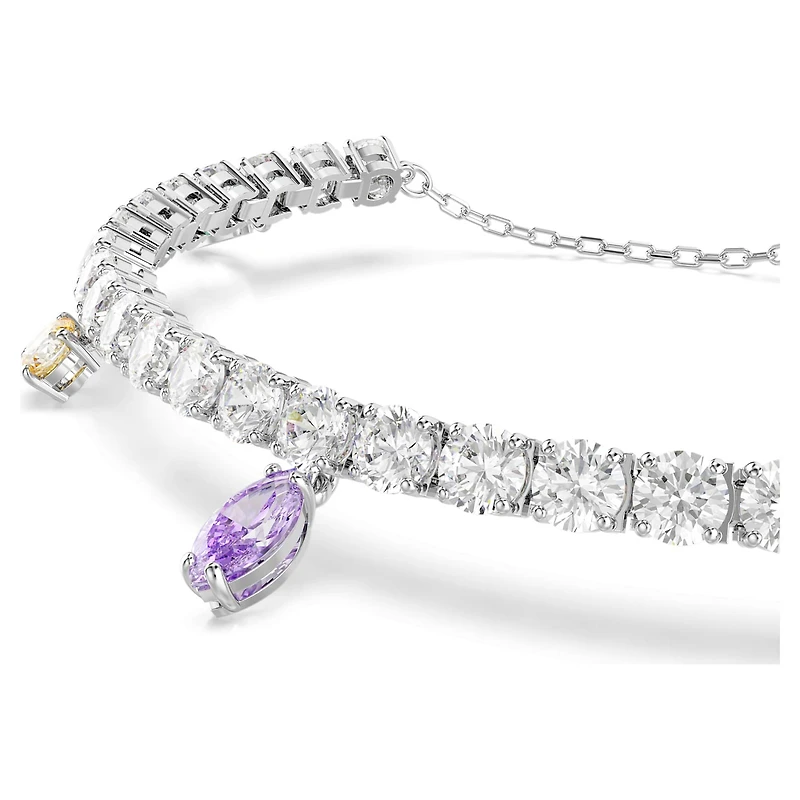 Ariana Grande x Swarovski bracelet, Mixed cuts, Multicoloured, Rhodium plated by SWAROVSKI