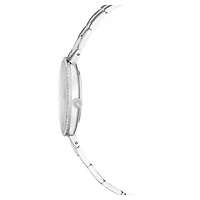 Cosmopolitan watch, Swiss Made, Metal bracelet, Silver tone, Stainless steel by SWAROVSKI