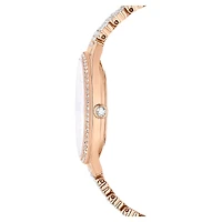 Attract watch, Swiss Made, Metal bracelet, Rose gold tone, Rose gold-tone finish by SWAROVSKI