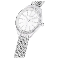 Attract watch, Swiss Made, Metal bracelet, Silver tone, Stainless steel by SWAROVSKI