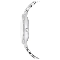 Attract watch, Swiss Made, Metal bracelet, Silver tone, Stainless steel by SWAROVSKI