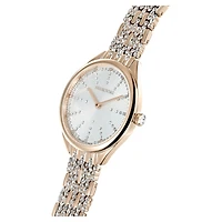 Attract watch, Swiss Made, Metal bracelet, Gold tone, Champagne gold-tone finish by SWAROVSKI