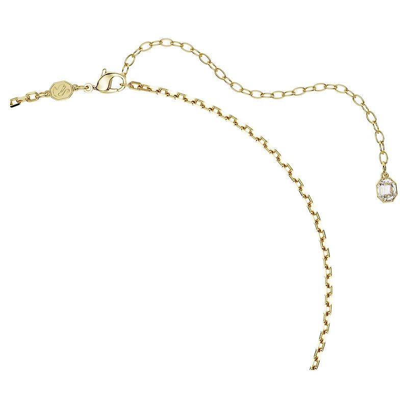 Idyllia pendant, Mixed cuts, Strawberry, Red, 18K gold finish