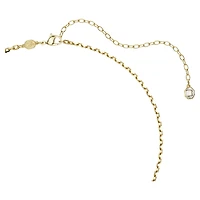 Idyllia pendant, Mixed cuts, Strawberry, Red, 18K gold finish