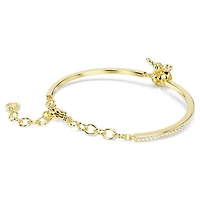 Idyllia bangle, Mixed cuts, Bee, Multicoloured, 18K gold finish