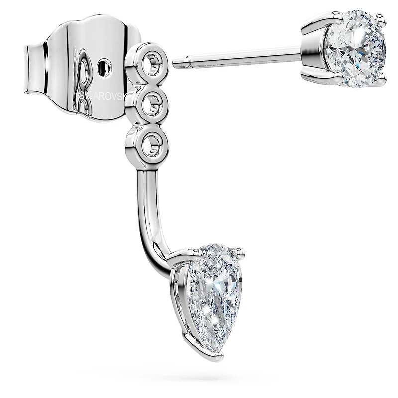 Galaxy earring jackets, Lab-grown diamonds 0.82 ct tw, Mixed shapes, Sterling silver by SWAROVSKI