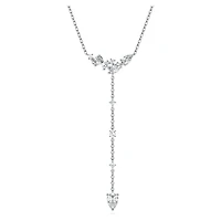 Galaxy Y necklace, Lab-grown diamonds 0.7 ct tw, Mixed shapes, Sterling silver by SWAROVSKI
