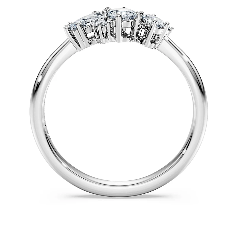 Galaxy ring, Lab-grown diamonds 0.41 ct tw, Mixed shapes, Sterling silver by SWAROVSKI