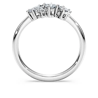 Galaxy ring, Lab-grown diamonds 0.41 ct tw, Mixed shapes, Sterling silver by SWAROVSKI