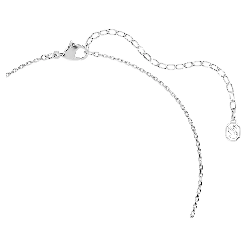 Gema pendant, Mixed cuts, Pink, Rhodium plated by SWAROVSKI