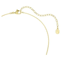 Hyperbola necklace, Heart cut, Pavé, Infinity, White, 18K gold finish