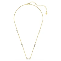 Swarovski Remix necklace, Round cut, White, Gold-tone plated by SWAROVSKI